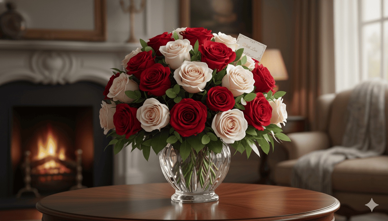 Premium rose bouquet arrangement